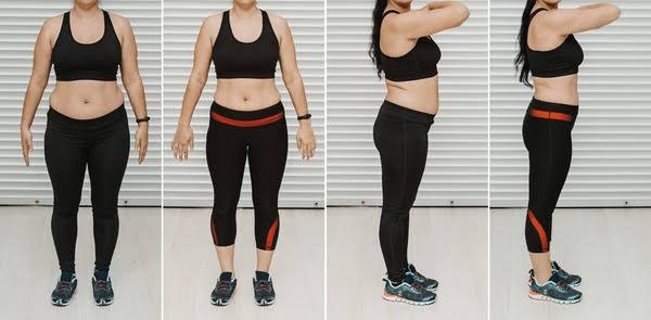 Before and after results - Female transformation